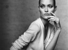 Angelina Jolie Shalom Harlow, fotografada por Irving Penn para Vogue, Março 1996