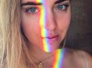 Chiara Ferragni e o filtro arco-íris